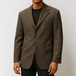 Burberry Nordstrom Kensington Classic Fit Single Breasted Plaid Blazer | 38 R